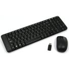 Kit Teclado e Mouse Sem Fio Logitech MK220 Compacto USB Preto