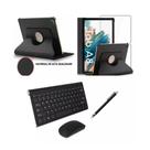 Kit Teclado E Mouse Sem Fio + Pel. P/ Tablet Galaxy A8 X200