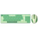 Kit teclado e mouse sem fio redragon verde bs-8772 gc