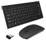 Kit Teclado E Mouse Sem Fio Silencioso Usb Slim 2.4ghz Kit Teclado E Mouse Sem Fio Silencioso Usb Slim 2.4ghz