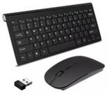 Kit Teclado E Mouse Sem Fio Silencioso Usb Slim 2.4ghz