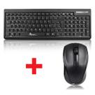 Kit teclado e mouse sem fio wireless preto