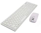 Kit Teclado E Mouse Slim Sem Fio Wireless 2.4ghz - Branco