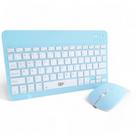 Kit Teclado e Mouse Wireless Slim A6732 Azul Recarregável Kit Teclado e Mouse Wireless Slim A6732 Azul Recarregável