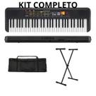 Kit teclado f52 yamaha + suporte + capa