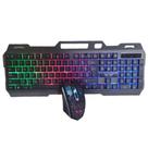 Kit Teclado Gamer Semi Mecânico Led + Mouse Usb - ANJGG
