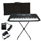 Kit Teclado Key Power KP-500 + Estante + Pedal + Bag