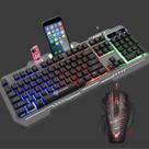 Kit Teclado M-888 Mouse X7 Luminado Gamer Semi Mecânico Led Rgb Kit Teclado M-888 Mouse X7 Luminado Gamer Semi Mecânico Led Rgb