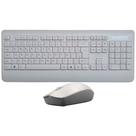 Kit Teclado Membrana, Padrão ABNT2 e Mouse Sem Fio 1.200 DPI Lecoo KW202 - Branco