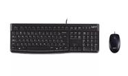 Kit teclado/mouse c/ fio optico mk120 logitech