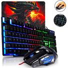 Kit Teclado Mouse e Pad Speed Completo Usb Sensação Mecânica