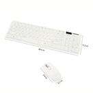 Kit Teclado + Mouse Sem Fio Com Capa Silicone Slim Wireless
