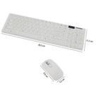 Kit Teclado + Mouse Sem Fio Wireless USB Exbom BK-S1000 Branco com Capa Silicone
