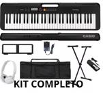 Kit Teclado Musical Arranjador Casio cts 200 Iniciante Estudante