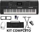 Kit Teclado Musical Arranjador Yamaha Psr E 483 Com Fonte