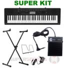 Kit Teclado Musical Casio Ctk3500 Midi/usb Aplicativo Chordana + Suporte X + Pedal Sustain + Fonte