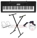 Kit Teclado Musical Casio Ctk3500 + Suporte X + Fonte + Suporte Partitura