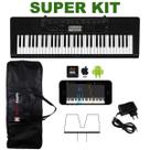 Kit Teclado Musical CASIO CTK3500 USB/MIDI Aplicativo Chordana + Capa + Fonte + Suporte Partitura Kit Teclado Musical CASIO CTK3500 USB/MIDI Aplicativo Chordana + Capa + Fonte + Suporte Partitura