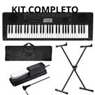 Kit Teclado Musical Casio Profissional Ctk3500 Capa Suporte X Pedal Sustain Kit Teclado Musical Casio Profissional Ctk3500 Capa Suporte X Pedal Sustain