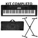 Kit Teclado Musical Casio Profissional Ctk3500 Capa Suporte X