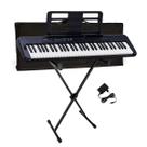 Kit Teclado Musical CASIOTONE CT-S300 Preto Suporte X + Capa