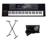 Kit Teclado Roland E-A7 Com Suporte e Microfone Regent