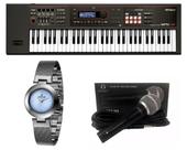 Kit Teclado Roland Xps30 Bk Microfone e Relógio Dk11216-6