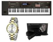Kit Teclado Roland Xps30 Bk Microfone e Relógio Dk11218-3