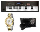 Kit Teclado Roland Xps30 Bk Microfone e Relógio Dk11228-5
