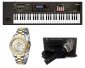 Kit Teclado Roland Xps30 Bk Microfone e Relógio Dk11244-2