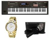 Kit Teclado Roland Xps30 Bk Microfone e Relógio Dk11273-3