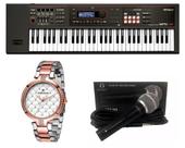 Kit Teclado Roland Xps30 Bk Microfone e Relógio Dk11273-5