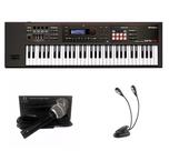 Kit Teclado Roland Xps30 com Microfone e Luminária