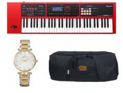 Kit Teclado Roland Xps30 Xps-30 RD Bag e Relógio Dk11219-4