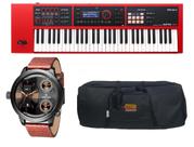 Kit Teclado Roland Xps30 Xps-30 RD Bag e Relógio Dk11223-6