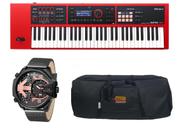 Kit Teclado Roland Xps30 Xps-30 RD Bag e Relógio Dk11232-3