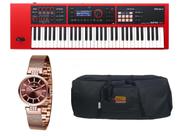 Kit Teclado Roland Xps30 Xps-30 RD Bag e Relógio Dk11236-5