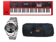 Kit Teclado Roland Xps30 Xps-30 RD Bag e Relógio Dk11268-2