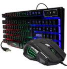 Kit Teclado Semi Mecânico Gamer E Mouse 3200dpi Led Luminoso Exbom Kit Teclado Semi Mecânico Gamer E Mouse 3200dpi Led Luminoso Exbom