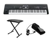 Kit Teclado Sintetizador Korg Krome 73 com Banqueta e Pedal