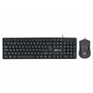 Kit Teclado USB ABNT2 com 107 Teclas + Mouse 1000 DPI USB Cabo 1.5m Monocron Preto