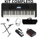 Kit Teclado Yamaha Psr e383 Capa Pedal Suporte X