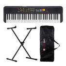 Kit Teclado Yamaha PSR-F52 Preto 61 Teclas Suporte X + Capa Kit Teclado Yamaha PSR-F52 Preto 61 Teclas Suporte X + Capa