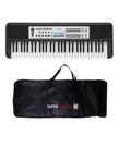 Kit Teclado Yamaha YPT-380 Portátil Preto + Capa
