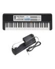 Kit Teclado Yamaha YPT-380 Portátil Preto + Pedal Sustein