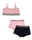 Kit Teen 3 peças Top e Calcinha Boxer em Algodão Premium, Estilo e Conforto Meninas 10 a 16 Anos Kit Teen 3 peças Top e Calcinha Boxer em Algodão Premium, Estilo e Conforto Meninas 10 a 16 Anos