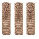 Kit Tela Decoração Natal Fita 25cm x 5 metros Rosê Gold 3 Peças - Magizi