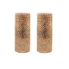 Kit Tela Decorativa Natal Fita 15cm x 5 metros Rosê Gold 2 Peças - Magizi
