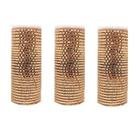 Kit Tela Decorativa Natal Fita 15cm x 5 metros Rosê Gold 3 Peças - Magizi
