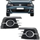 Kit Tela Grade Milha Voyage Gol G7 2016 2017 Sem Furo Aro Prata